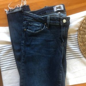Paige- blue low rise denim pant- size 28